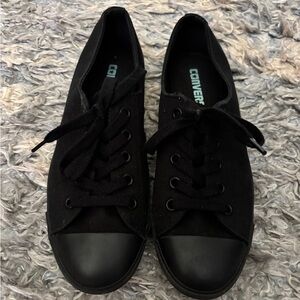 Converse Women's All-Black Canvas Sneakers